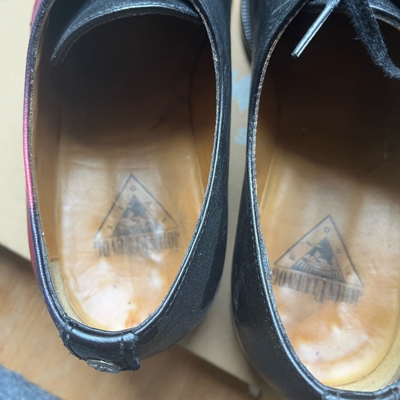 Fluevog Manhattan striped asymmetrical Derby’s - Picture 5 of 6